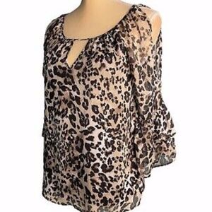 XS By & By Cheetah Blouse